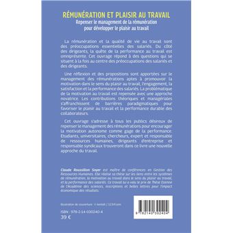 Rémunération et plaisir au travail