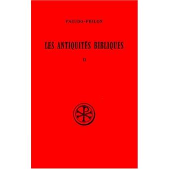 Les Antiquites Bibliques Broche Pseudo Philon Livre Tous Les Livres A La Fnac