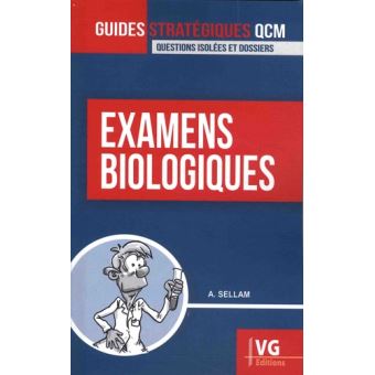 Guides stratégique qcm examens biologiques - 1
