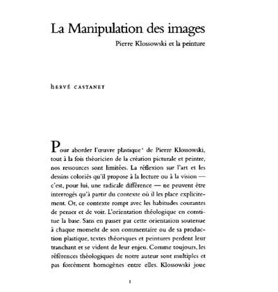 La Manipulation des Images