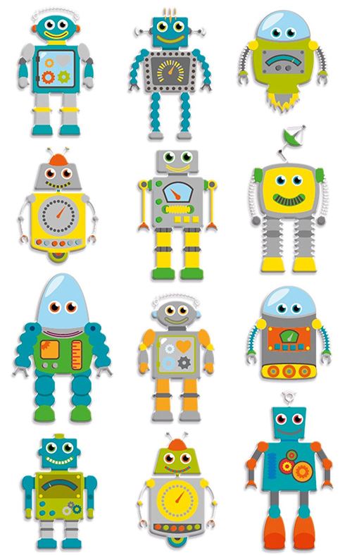 Stickers Maildor Cooky Robots
