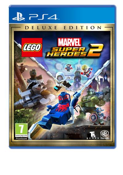 Pochette avant du jeu LEGO® Marvel Super Heroes 2 Edition Deluxe PS4