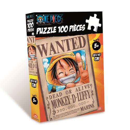 Puzzle 100 pièces Wanted Luffy One Piece