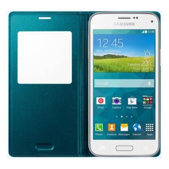 Samsung S View EF-CG800B - Étui à rabat pour téléphone portable - vert métallique - pour Galaxy S5 Mini, S5 Mini Duos