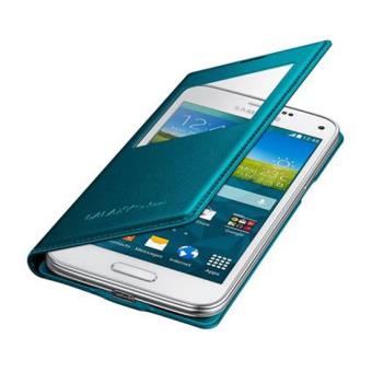 Samsung S View EF-CG800B - Étui à rabat pour téléphone portable - vert métallique - pour Galaxy S5 Mini, S5 Mini Duos