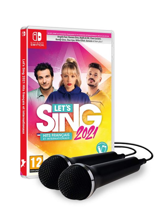 Let’s Sing 2021 + 2 Microphones : Hits Français et Internationaux Nintendo Switch