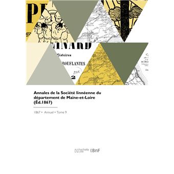 Annales de la Société linnéenne du département de Maine-et-Loire