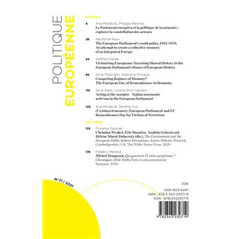 Le Parlement européen et la politique de la mémoire