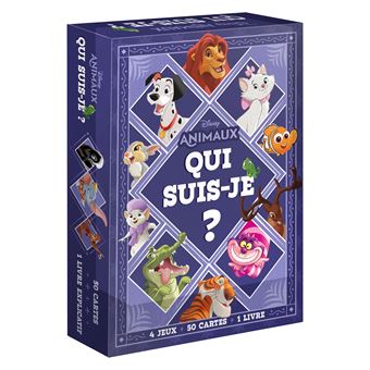 DISNEY ANIMAUX - Jeux de cartes "Qui suis-je ?"