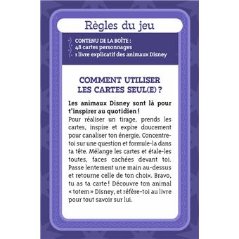 DISNEY ANIMAUX - Jeux de cartes "Qui suis-je ?"
