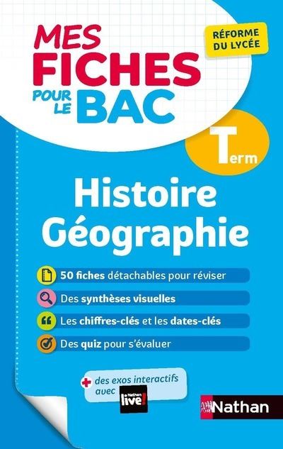 Mes Fiches pour le BAC Histoire Géographie Terminale