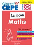 Objectif CRPE 2024 - 2025 - Maths - La leçon -  épreuve orale d'admission