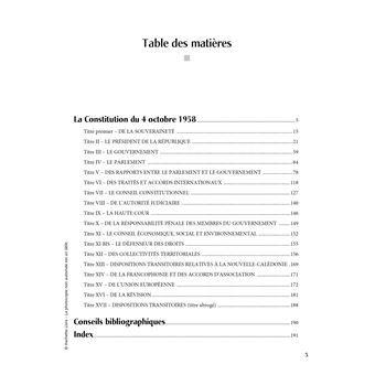 Fondamentaux  - La Constitution commentée 2023-2024