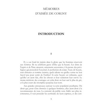 Mémoires de Aimée de Coigny