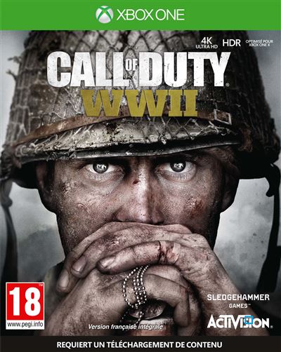 Pochette avant du jeu Call of Duty World War II Xbox One