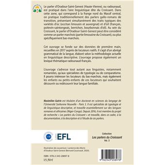 Le parler marchois d'Oradour-Saint-Genest