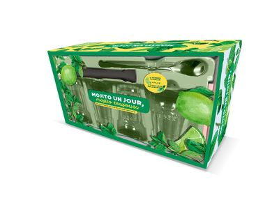 Coffret Mojito un jour, mojito toujours - 50 recettes de mojitos et autres cocktails -  Collectif - Boîte ou accessoire