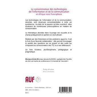 Le consommateur des technologies de l'information et de la communication en Afrique noire francophone
