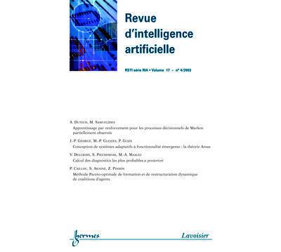 Revue d'intelligence artificielle-rsti serie ria vol.17 n. 4