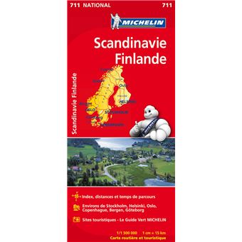 711 Scandinavie Finlande Scandinavie Finland Echelle 1 1 500 000 Broche Collectif Michelin Achat Livre Fnac