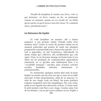 L'ombre de provocations