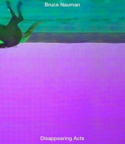 Bruce nauman disappearing acts
