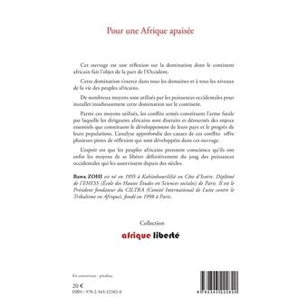 Pour une Afrique apaisée