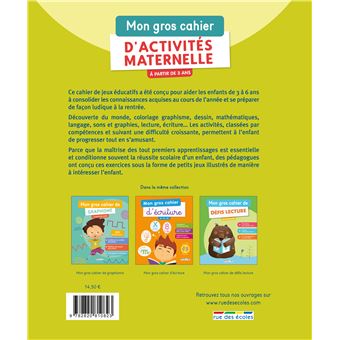 Mon gros cahier d'activités maternelle