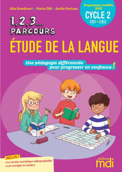 MDI - 1,2,3 Parcours... Etude de la langue - Fichier CE + CD 2020