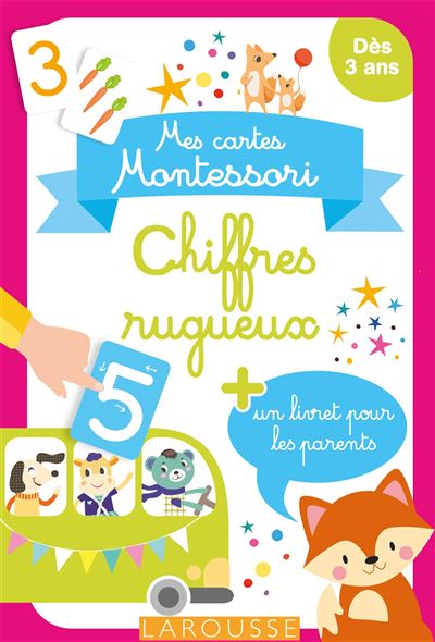 Mes cartes Montessori : Chiffres rugueux