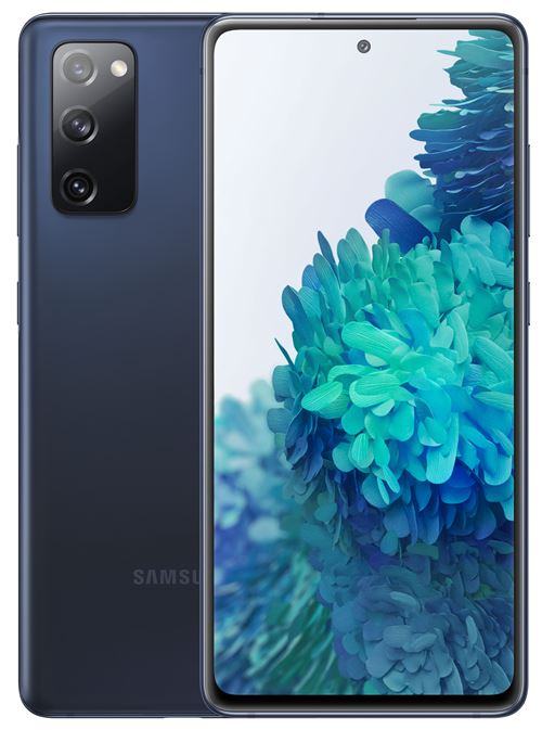 Samsung Galaxy S20 FE - 4G smartphone - double SIM - RAM 6 Go / Mémoire interne 128 Go - microSD slot - écran OEL - 6.5"" - 2400 x 1080 pixels (120 Hz) - 3 x caméras arrière 12 MP, 12 MP, 8 MP - front camera 32 MP - Telekom - nuage marine État correct - Samsung reconditionné disponible sur Fnac