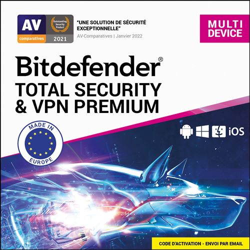 Bitdefender® Total Security et VPN Premium Multidevice
