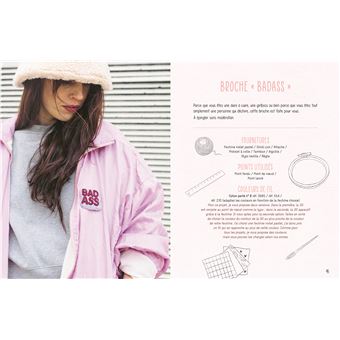 Les broderies d'une fille et du fil