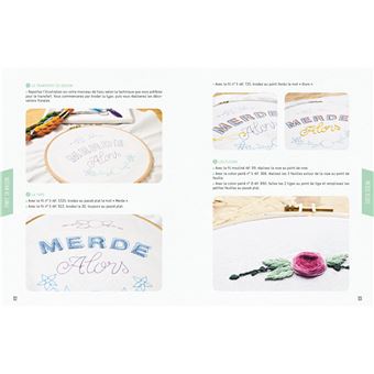 Les broderies d'une fille et du fil