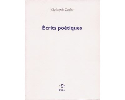Écrits poétiques - Christophe Tarkos - broché