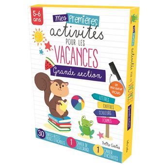 Mes premières activités pour les vacances Grande section