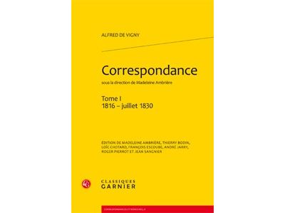 Correspondance. tome i - 1816 - juillet 1830