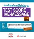 Les Annales officielles du Test Score IAE-Message 2023