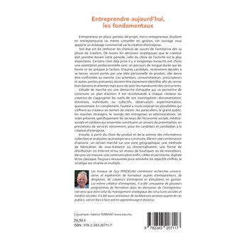 Entreprendre aujourd'hui, les fondamentaux