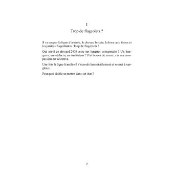 Le sens de la course