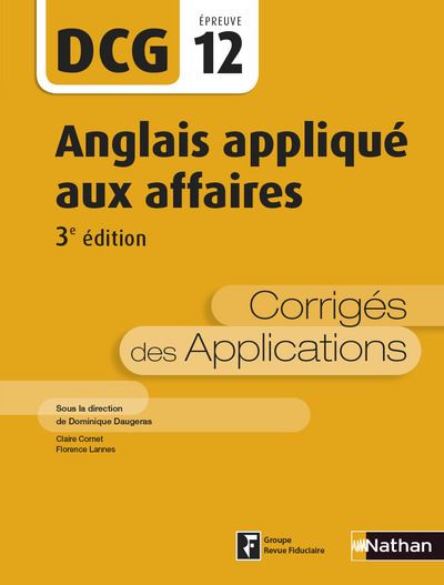 Anglais appliqué aux affaires DCG Epreuve 12