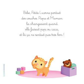 Petite licorne va sur le pot