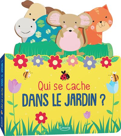 Qui se cache dans le jardin avec 4 tirettes en forme d'ani