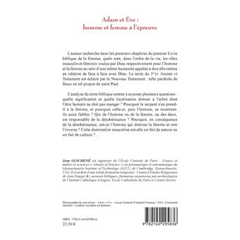 Adam et Eve : homme et femme à l'épreuve