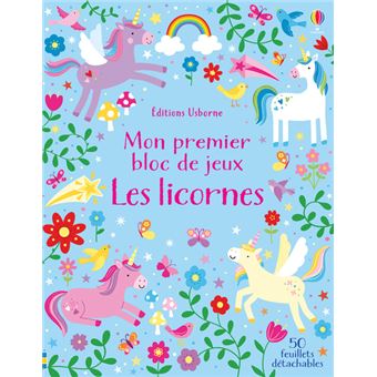 Mon premier bloc de jeux - Les licornes