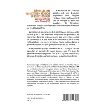 Eléments de base du processus de recherche en sciences sociales