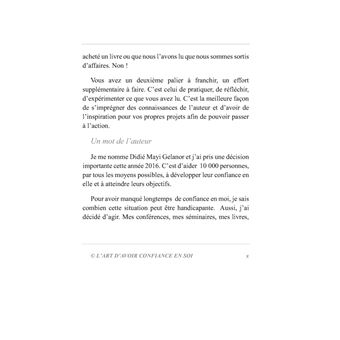 L'art d'avoir confiance en soi