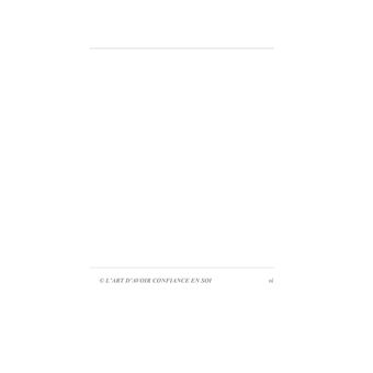 L'art d'avoir confiance en soi