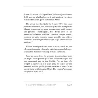 L'art d'avoir confiance en soi