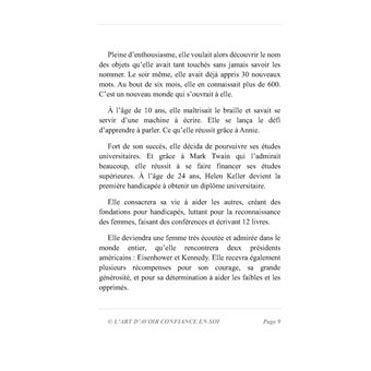 L'art d'avoir confiance en soi